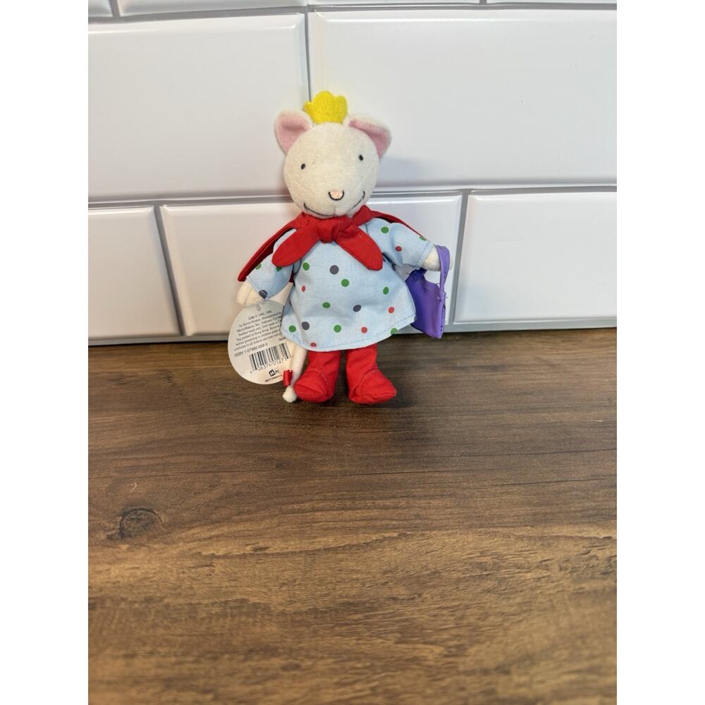 1996 Merry Makers Lilly Mouse 5" Tall Plush Red Cape & Red Boots -NEW